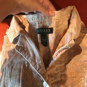 Ralph Lauren XL paisley, light weight Pajamas